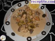 снимка 5 към рецепта Пиле с топено сирене и броколи