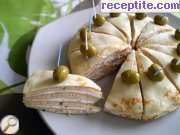 снимка 2 към рецепта Палачинкова торта с риба