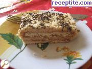 снимка 1 към рецепта Бисквитена торта с маргарин и орехи