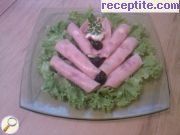 снимка 1 към рецепта Ролца от шунка с млечна салата