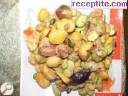снимка 1 към рецепта Екзотично предястие с кестени и смокини