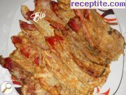 снимка 3 към рецепта Панирани чушки с доматен сос