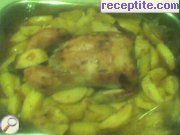 снимка 2 към рецепта Пиле в плик с картофи и гъби