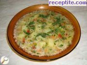 снимка 2 към рецепта Картофена супа с фиде