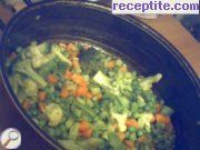 снимка 1 към рецепта Ориз със замразени зеленчуци
