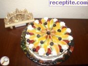 снимка 3 към рецепта Плодова торта Фантазия