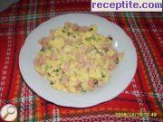 снимка 1 към рецепта Бъркани яйца с шунка