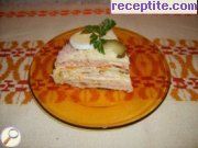 снимка 2 към рецепта Солена палачинкова торта