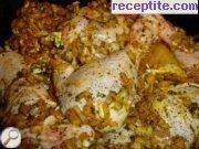 снимка 1 към рецепта Пиле Мхаммар, варено и пържено