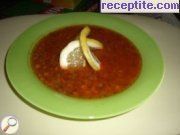 Супа от леща с морков и чушка