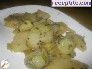 Задушени картофи с праз