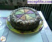 снимка 1 към рецепта Шоколадово-орехова торта с бишкоти