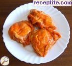 снимка 2 към рецепта Печени мариновани пилешки бутчета