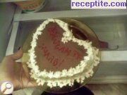 снимка 3 към рецепта Торта Св. Валентин - II вид