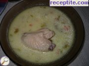 снимка 3 към рецепта Супа от пиле и гъби