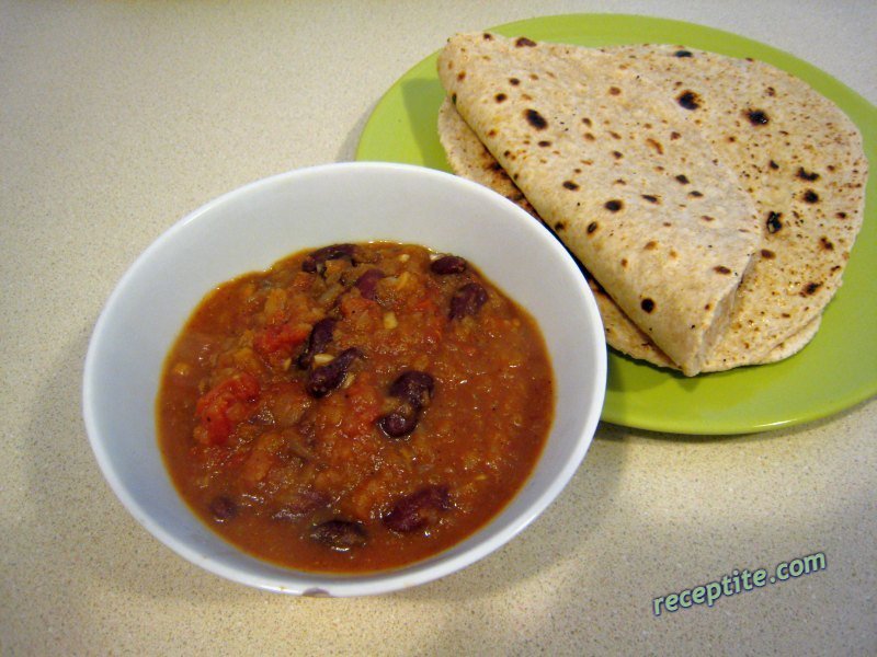 Снимки към Вегетарианско къри с червен боб (Rajma)