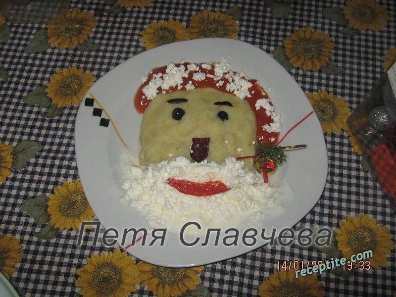 Снимки към Дядо Коледа от картофено пюре
