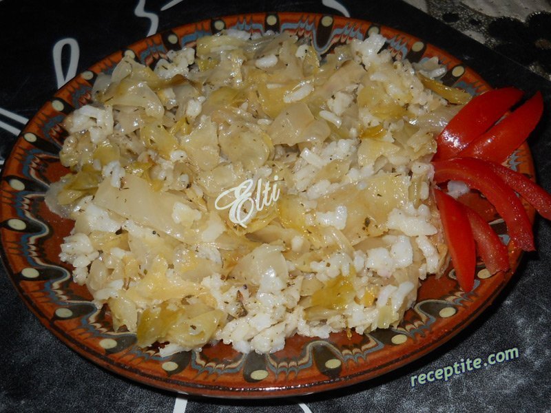 Снимки към Кисело зеле с ориз на фурна - II вид