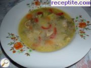 Пилешка супа с пресен лук