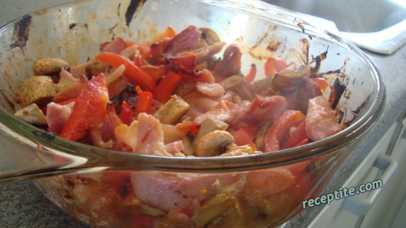 Снимки към Пилешки гювечета