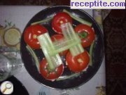 снимка 1 към рецепта Пълнени домати със сирене и шунка