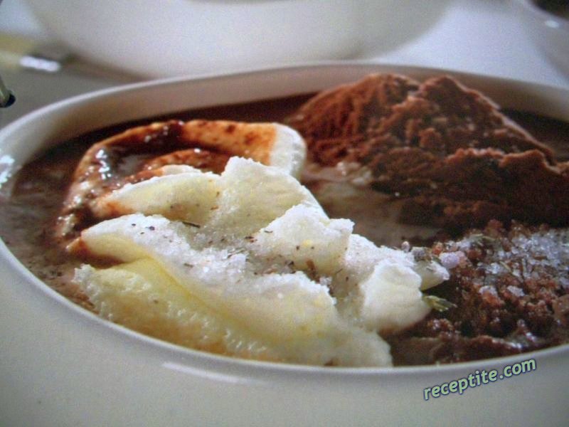 Снимки към Шоколадова супа с лавандула