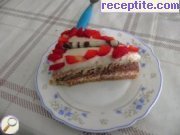 снимка 14 към рецепта Торта с готови блатове и два вида ганаш