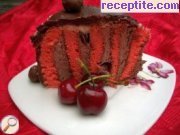 снимка 1 към рецепта Черешова торта с какаов маслен крем
