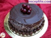 снимка 2 към рецепта Черешова торта с какаов маслен крем