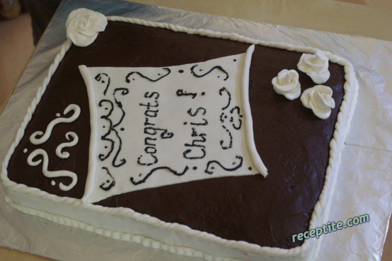 Снимки към Шоколадова торта с готов крем