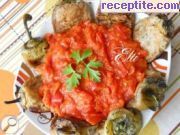 снимка 4 към рецепта Панирани чушки с доматен сос