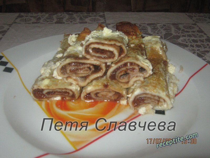 Снимки към Палачинки с череши на фурна