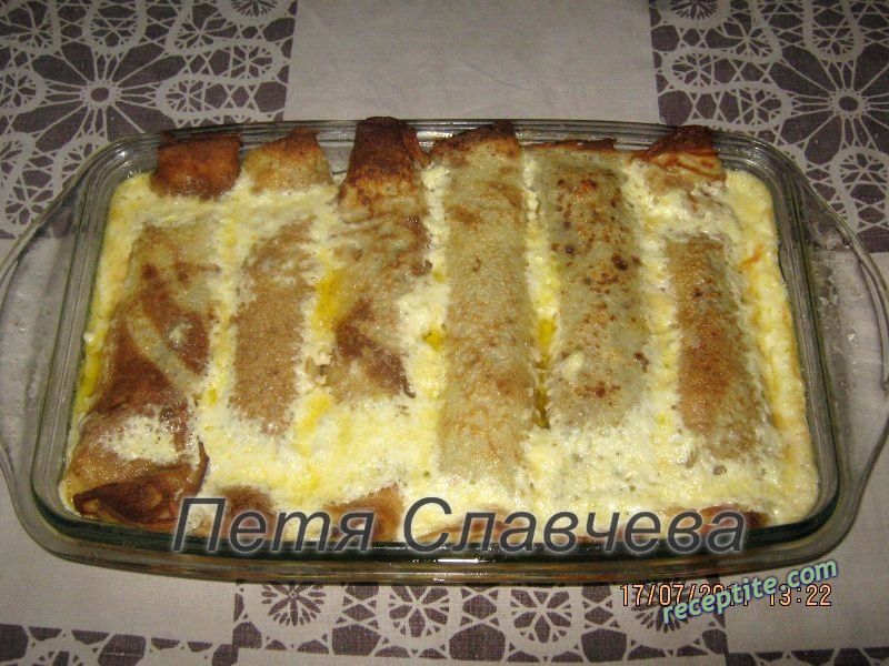 Снимки към Палачинки с череши на фурна