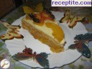 снимка 1 към рецепта Бърза прасковена торта
