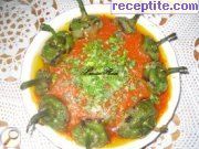 снимка 6 към рецепта Панирани чушки с доматен сос