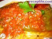снимка 7 към рецепта Печени чушки с доматен сос