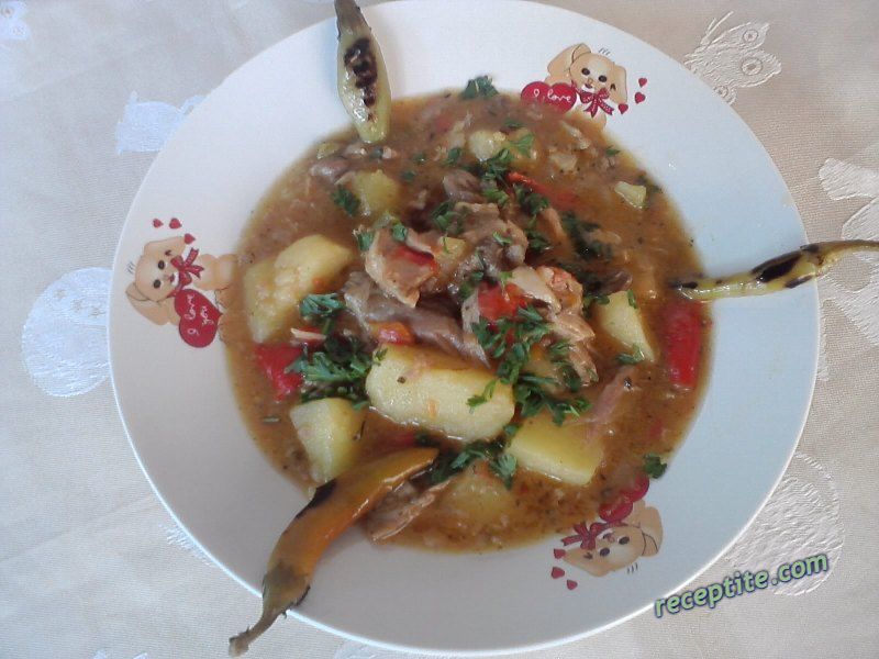 Снимки към Заешка яхния със зеленчуци