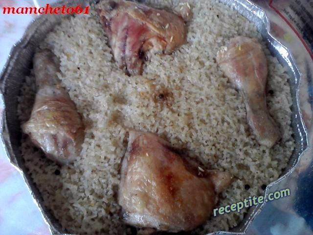 Снимки към Пиле с ориз в халогенна фурна
