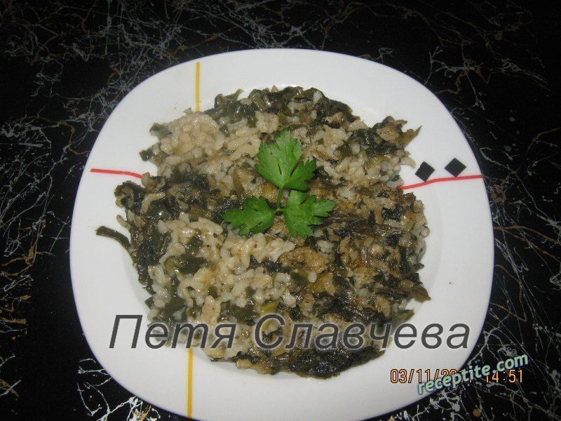Снимки към Спанак с ориз