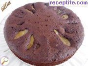 снимка 1 към рецепта Шоколадов кейк с круши