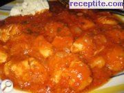 снимка 2 към рецепта Месо в доматен сос на тиган