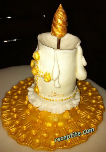 Снимки към Свещ за украса на торта