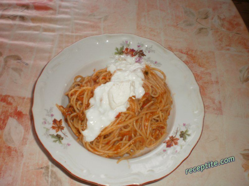 Снимки към Спагети с кьопоолу