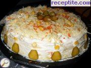 снимка 15 към рецепта Солена палачинкова торта