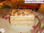 снимка 26 към рецепта Бисквитена торта с крем нишесте