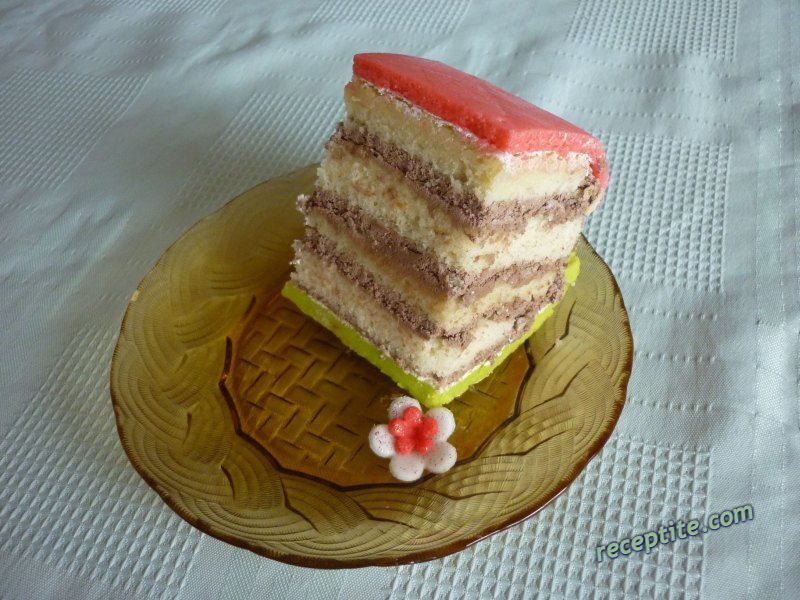 Снимки към Пандишпанов блат за торта (реване)