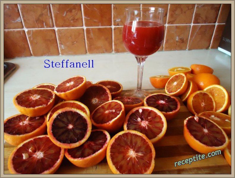 Снимки към Плодова салата Палма със сок от червени портокали