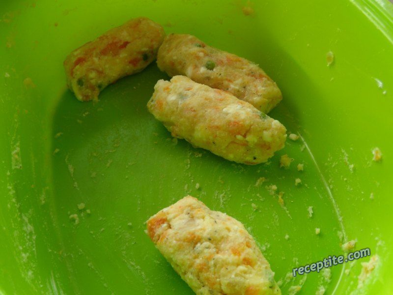 Снимки към Зеленчукови крокети със сирене