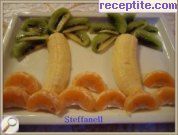 снимка 2 към рецепта Плодова салата Палма със сок от червени портокали