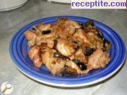 снимка 1 към рецепта Пилешко с лук и маслини